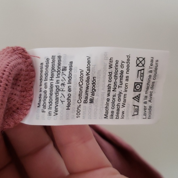 Texture and thread madewell button tien front v neck tank, ribbed, women's XL - Picture 6 of 7